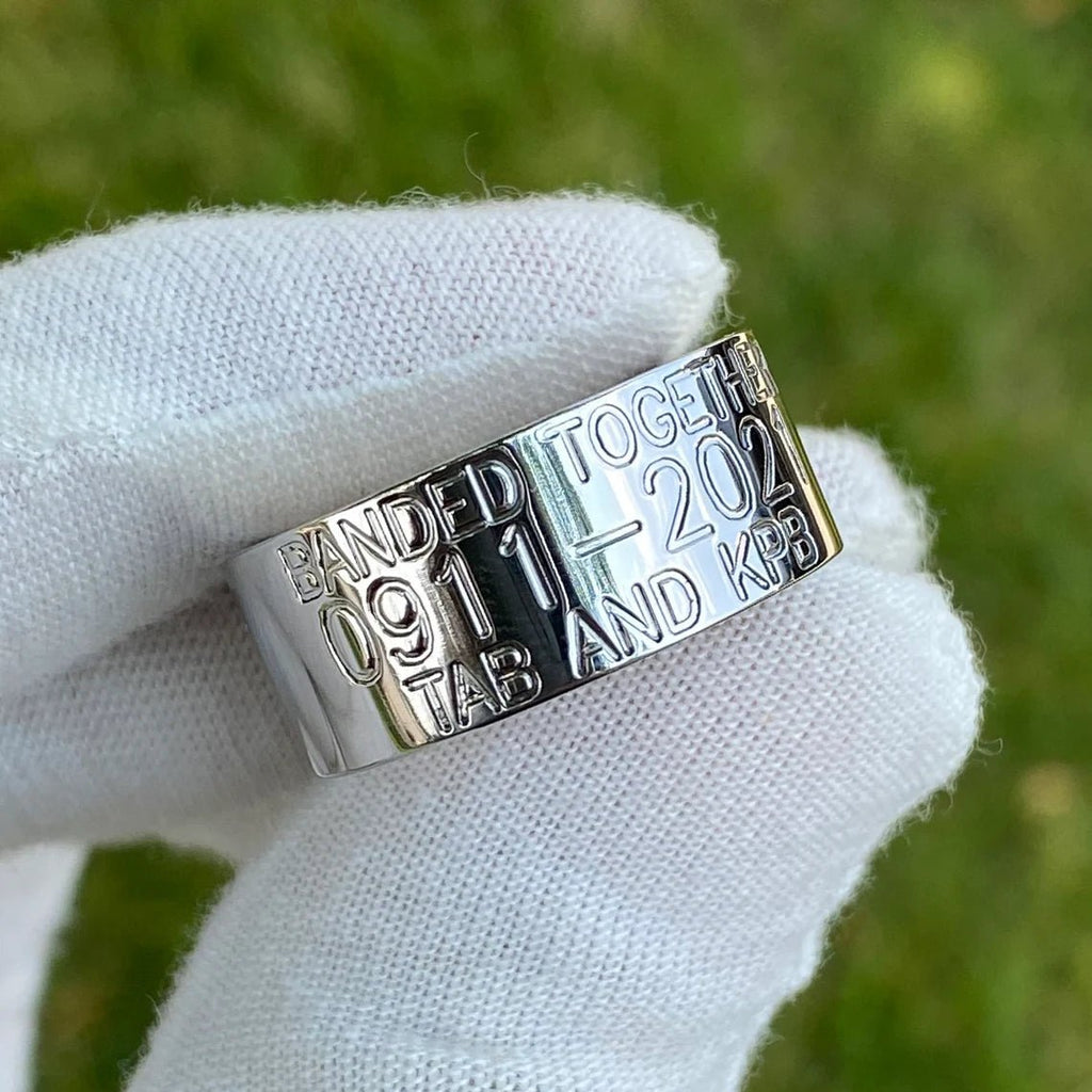 Personalized Duck Band With Whiskey Barrel Sleeve - 10MM