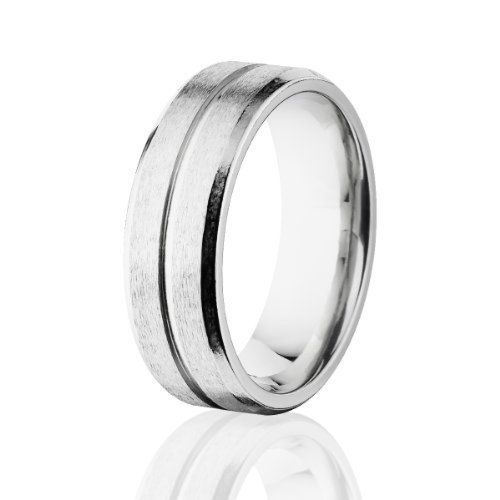 Cobalt Wedding Band, Stone Finish