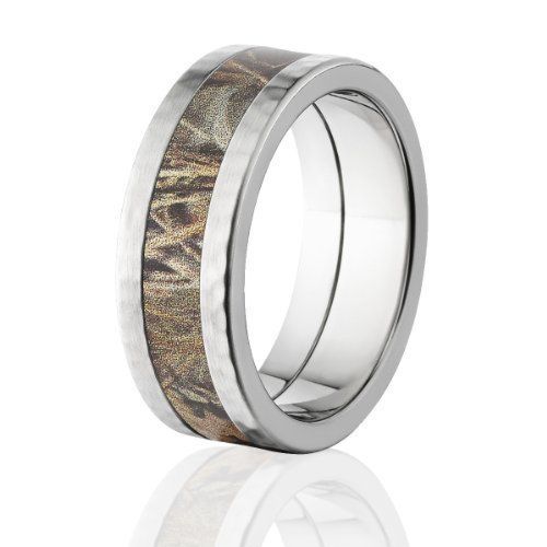 Premium Hammer Finish Realtree Max 4 Camo Rings, Camo Bands