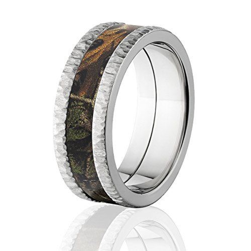 Camo Rings RealTree Xtra, Premium Treebark Finish, Camouflage Bands