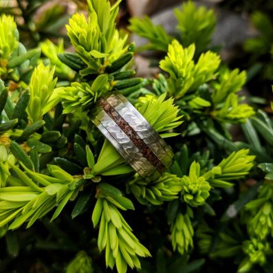 Jurassic Tyrannosaurus Rex T-Rex Dinosaur Bone Fossil Ring Made With Aerospace Grade Titanium