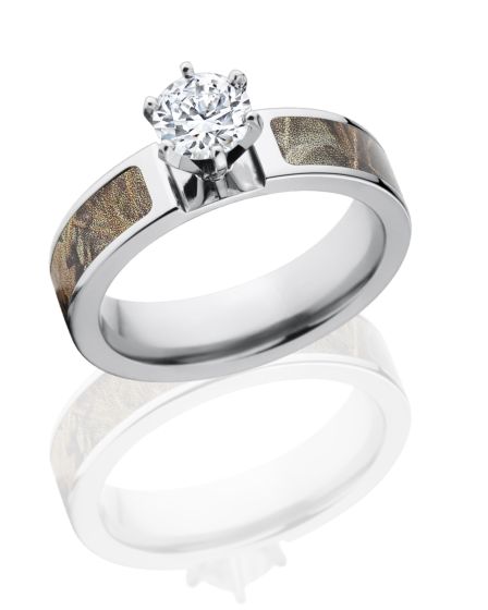 Realtree Camo Rings, Max 4 Engagement Ring with CZ