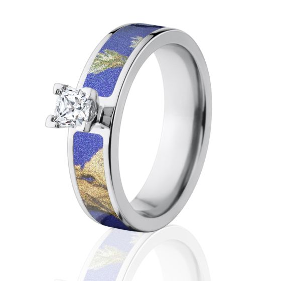 Realtree AP Purple Camo Ring w/ 1/2 CTW 14k Prong Setting