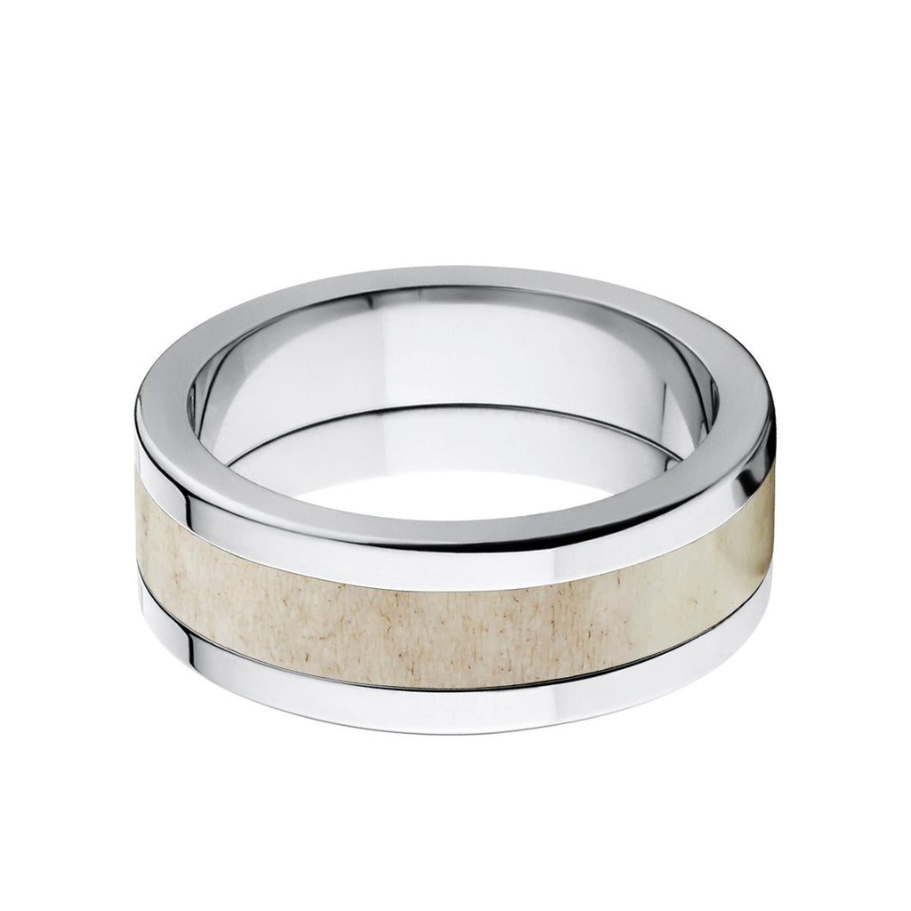 8mm Titanium Antler Ring - Men's Wedding Bands