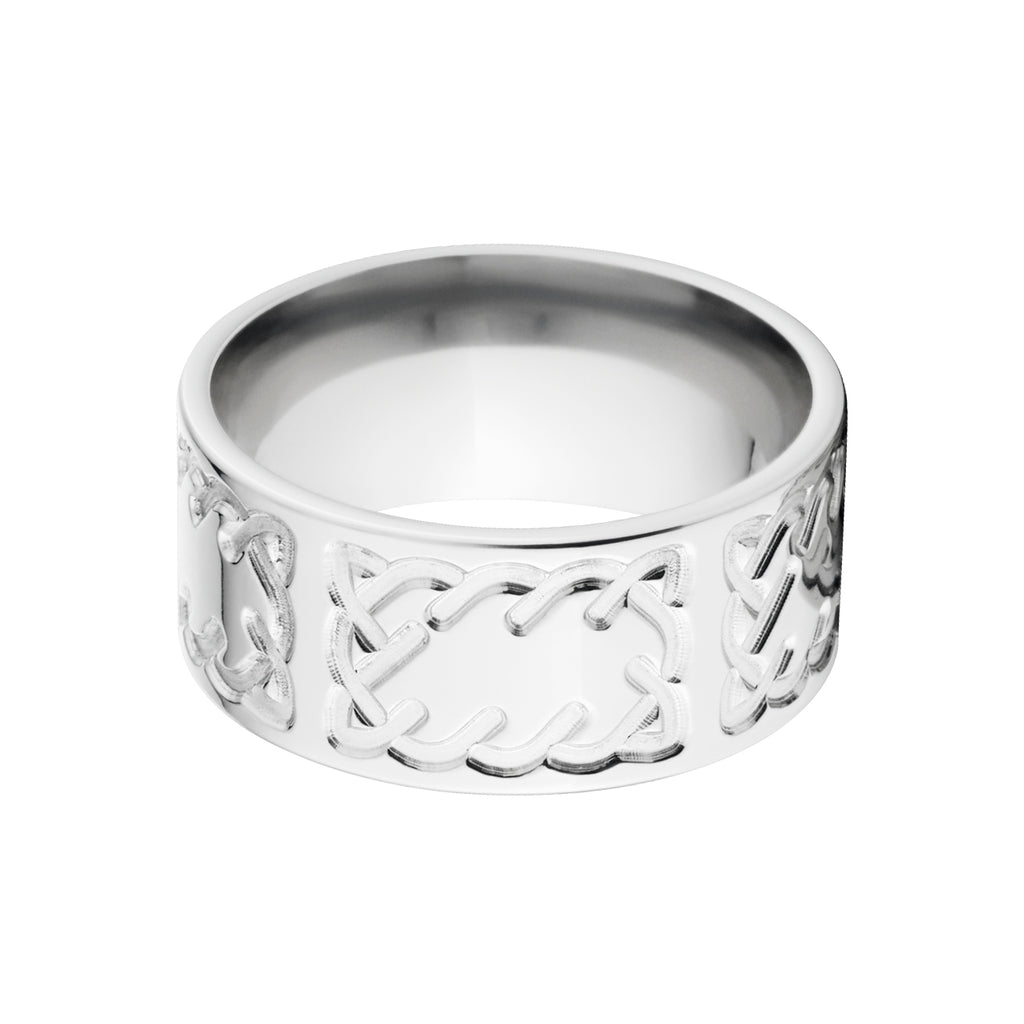 10 Flat Cobalt Rings, Celtic Knots, Cobalt Polish Rings