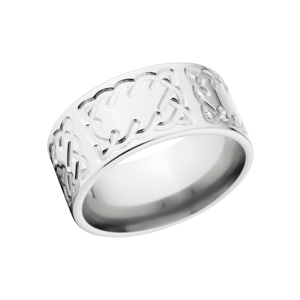 10 Flat Cobalt Rings, Celtic Knots, Cobalt Polish Rings