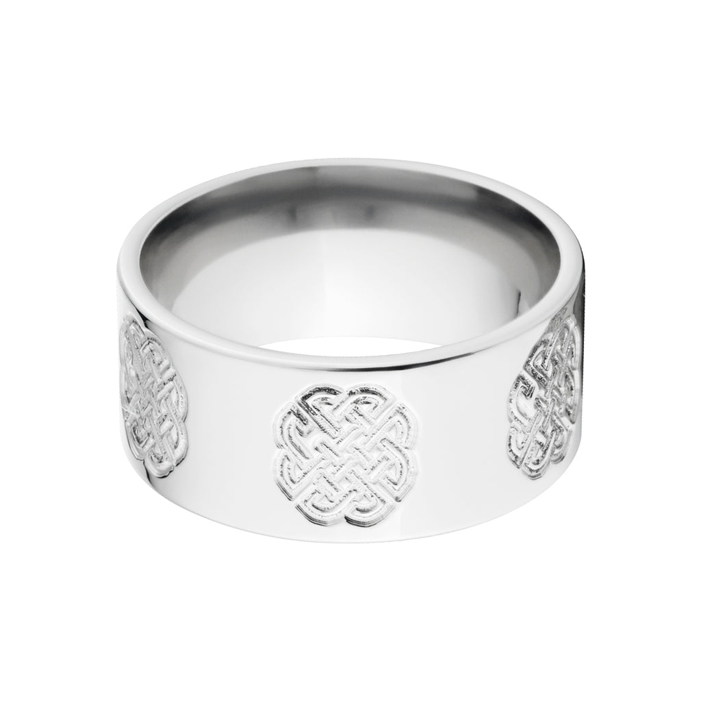 Custom Carved Celtic Rings, Cobalt Wedding Band