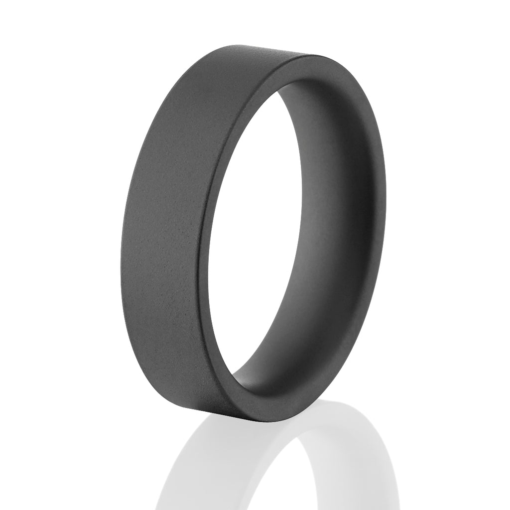 Matte Black 6mm Men's Ring - Ceramic Wedding Bands