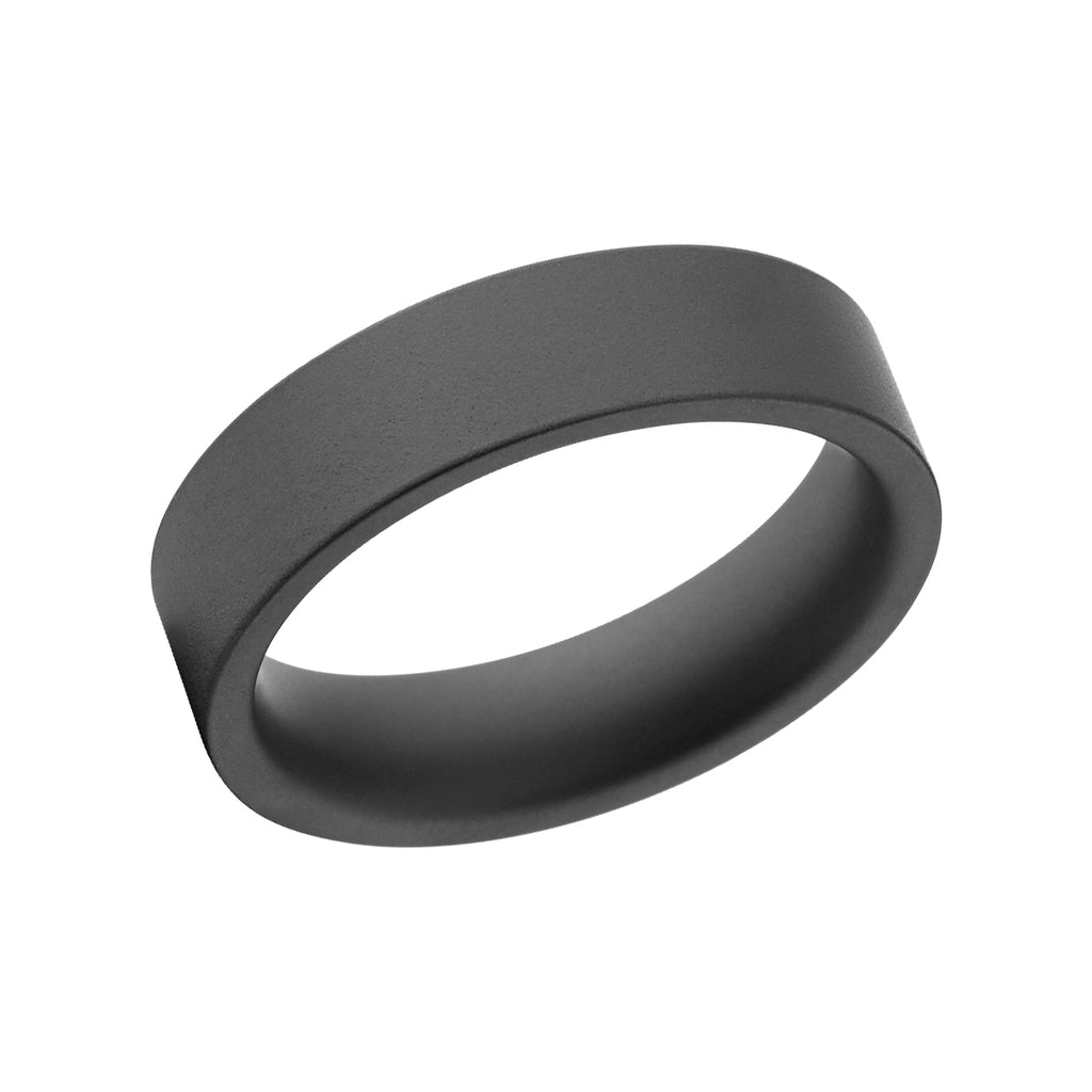 Matte Black 6mm Men's Ring - Ceramic Wedding Bands