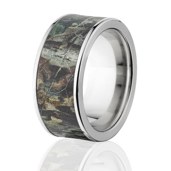 Realtree Advantage Timber Camo Rings, 10mm Wide Realtree Titanium Band