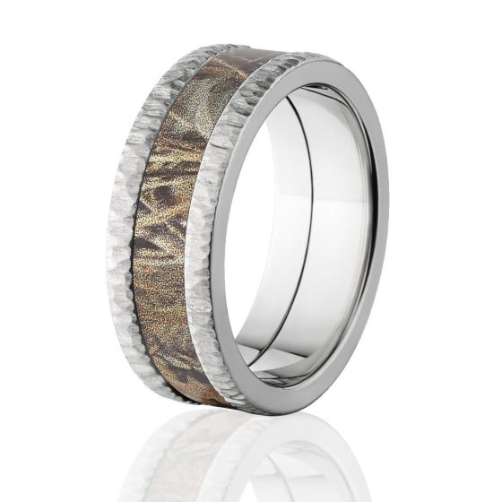 Realtree Max 4 Camo Rings, Deep Tree Bark Finish Bands, USA Made
