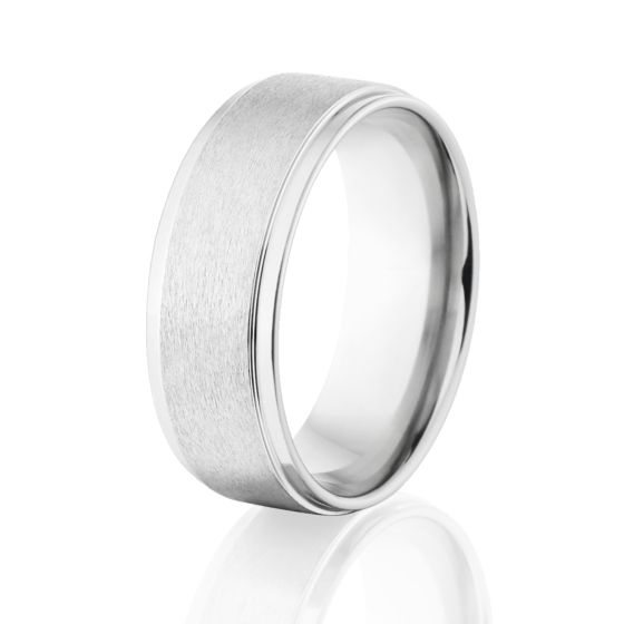 9mm Cobalt Ring, Durable, Cobalt Chrome, Stone Finish