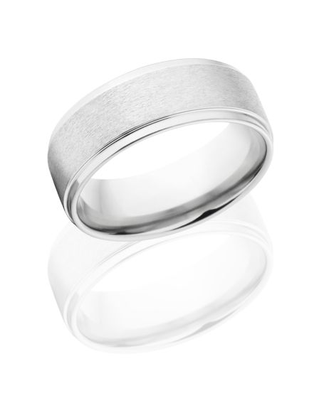 9mm Cobalt Ring, Durable, Cobalt Chrome, Stone Finish