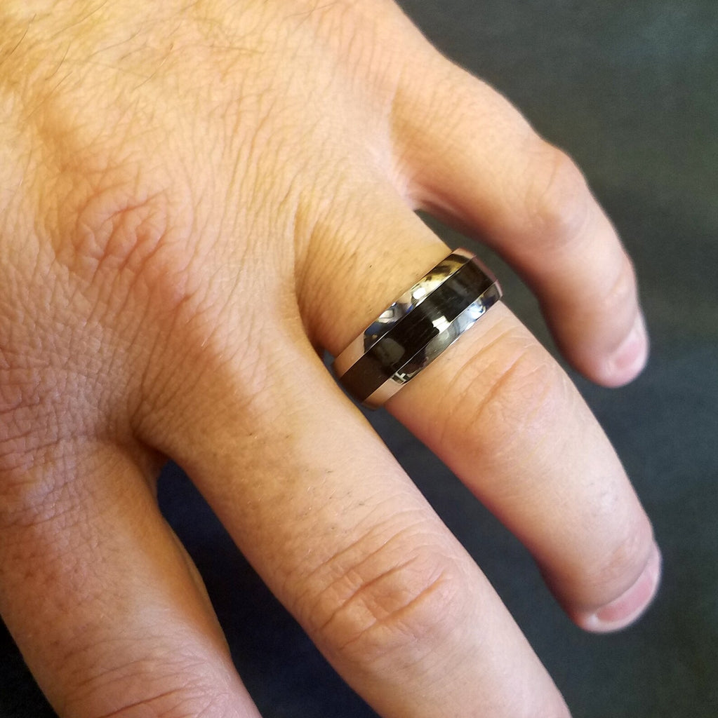 Titanium Fishing Line Ring Custom Made Bands Fly Fishing USA Made To Order Fast Delivery