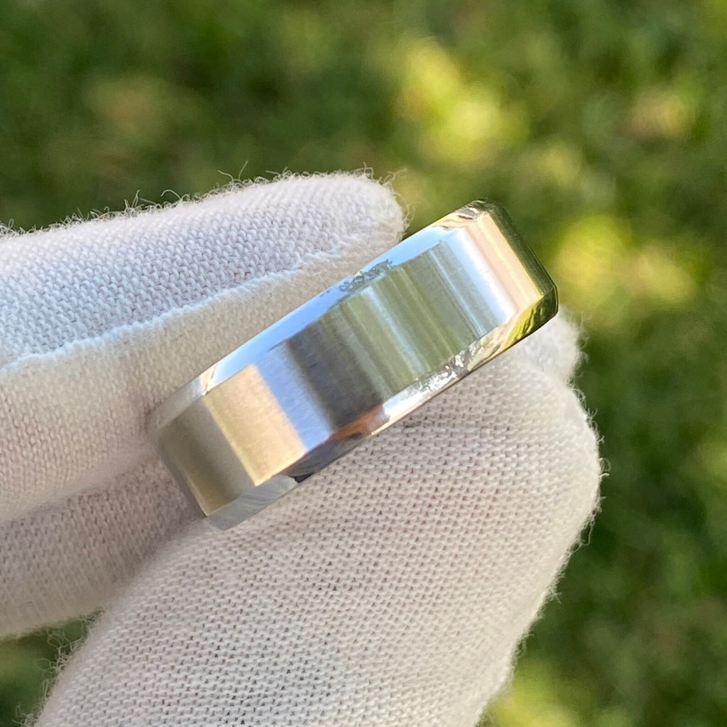 Mens Ring Custom Men's Wedding Band Cobalt Ring Whiskey Barrel Sleeve Wedding Ring