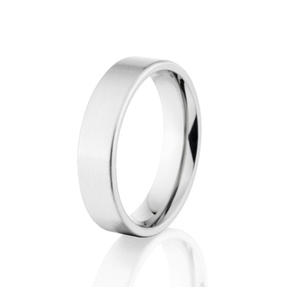 Flat 5mm Cobalt Band, Cobalt Wedding Ring