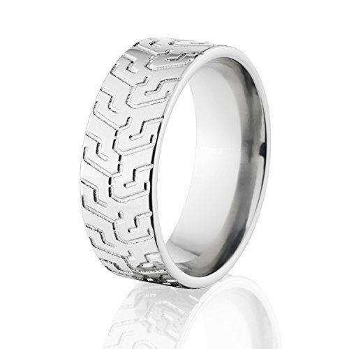 Cobalt Tire Tread Band - Men's Rings
