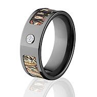 Mossy Oak Rings, Camouflage Wedding Band, Duck Blind Camo Rings