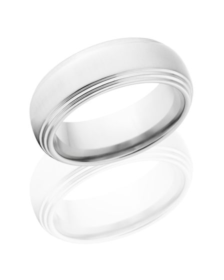 Cross Brush Cobalt Ring, Durable & Stunning Ring, Cobalt Wedding Band