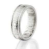 8mm Damascus Steel Wedding Ring, Damascus Jewelry