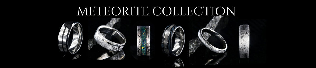 Meteorite Rings, Custom Meteorite Wedding Bands, Gibeon Meteorite Ring ...