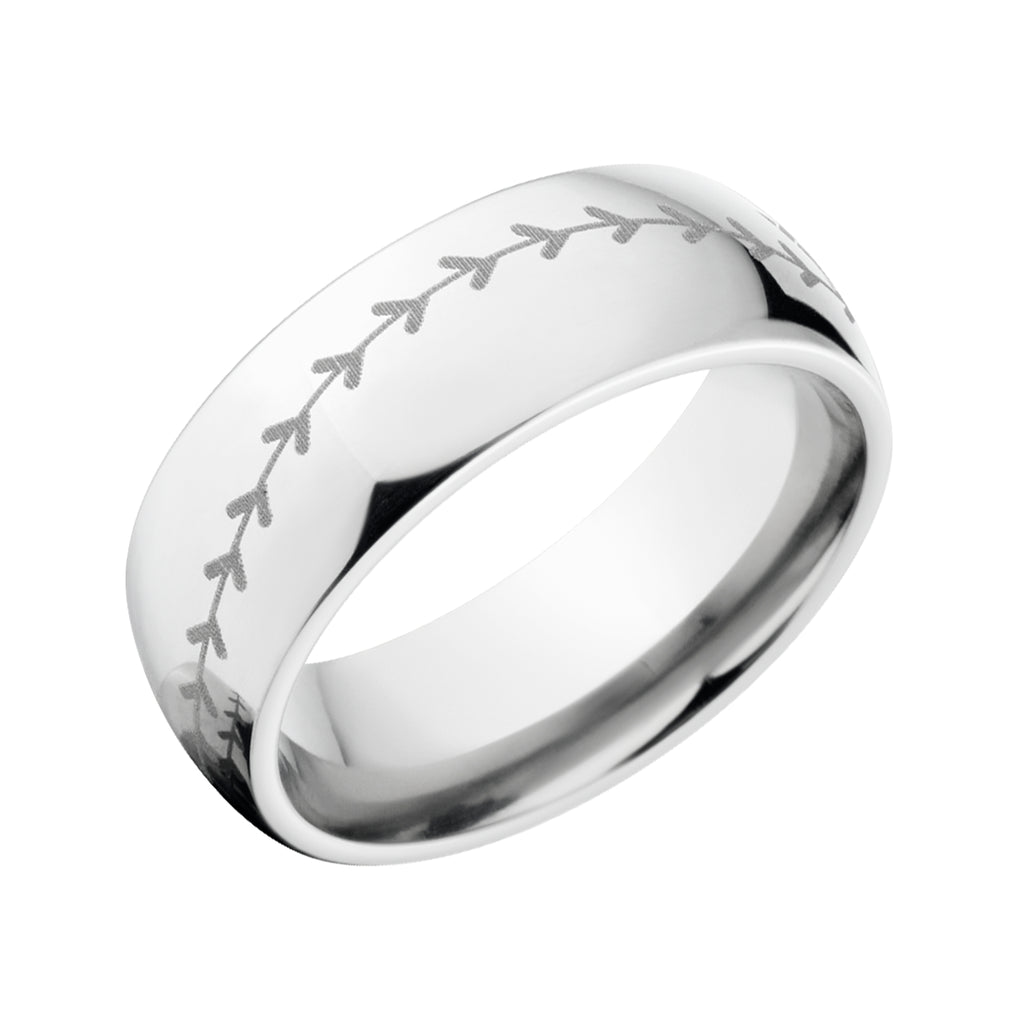 Titanium Baseball Ring - Men's Wedding Rings