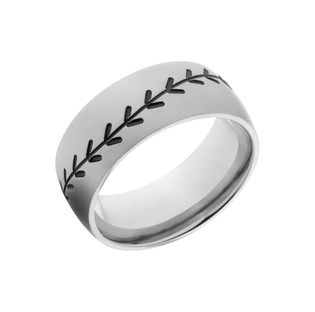 Titanium Baseball Band - Men's Wedding Ring