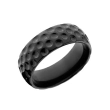Black Zirconium Golf Ring - Men's Wedding Band