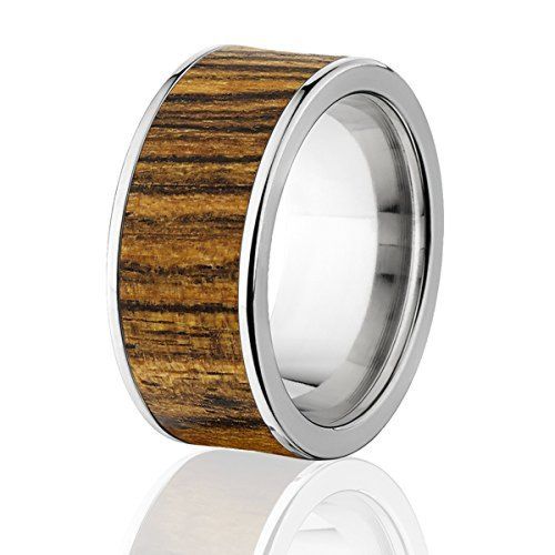 Bocote Wood Rings, Exotic Hard Wood Wedding Band