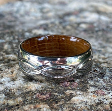 Infinity Ring Titanium and Whiskey Barrel Rings Wedding Band - USA Made Custom Jewelry And Whiskey Rings