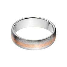 Men's Titanium Wedding Band with Copper - Men's Rings