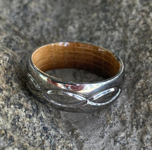 Infinity Ring Titanium and Whiskey Barrel Rings Wedding Band - USA Made Custom Jewelry And Whiskey Rings
