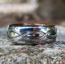 Infinity Ring Titanium and Whiskey Barrel Rings Wedding Band - USA Made Custom Jewelry And Whiskey Rings