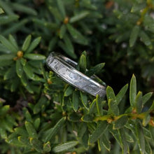 4mm Gibeon Meteorite Ring with Aerospace Grade Titanium- Authentic Gibeon Meteorite Wedding Band
