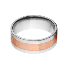 8mm Men's Titanium Wedding Bands - Copper Rings