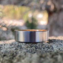 Titanium Rings Custom Whiskey Barrel Rings Mens Ring Unique Wedding Bands