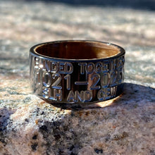 Duck Band Black Wedding Bands USA Made Personalize Whiskey Barrel Rings USA Made