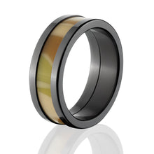 Vivid Desert Camo Ring - Black Zirconium Men's Rings