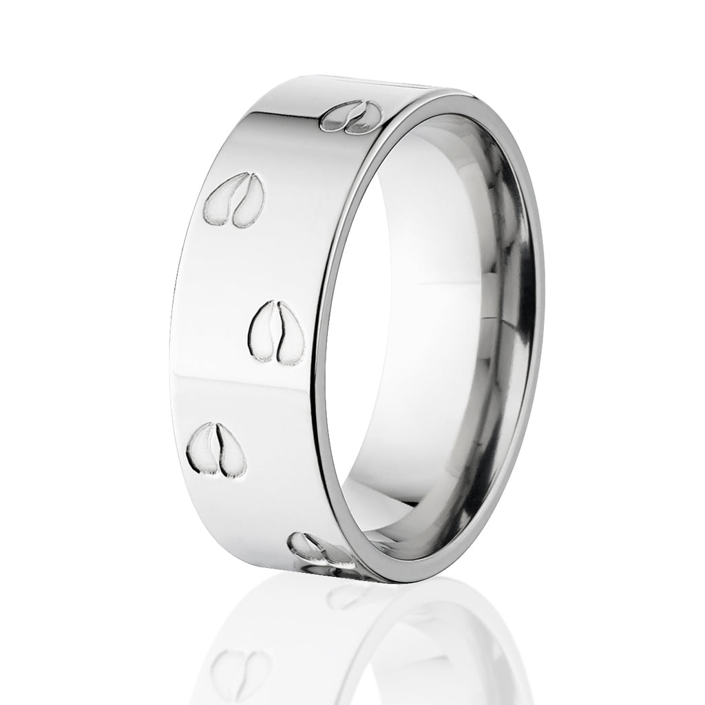 Titanium Mule Deer Track Ring, Animal Track Rings – The Jewelry Source