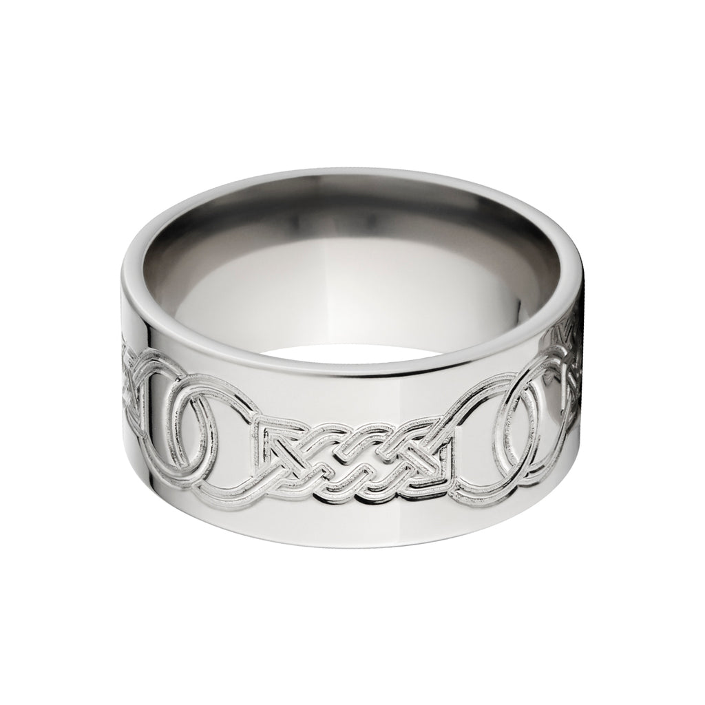 Custom Milled Outline Celtic Ring Made In Titanium