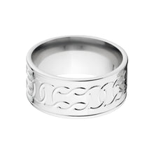 Carved Cobalt Wedding Rings: Men's Celtic Ring