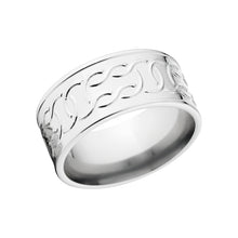 Carved Cobalt Wedding Rings: Men's Celtic Ring