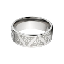 Custom Made Celtic Wedding Rings: 8mm Titanium
