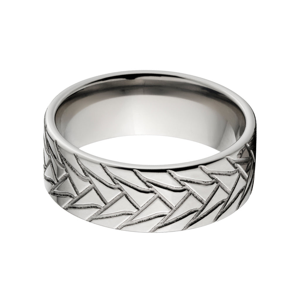 Titanium Tire Band - Men's Wedding Rings
