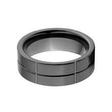 8mm Black Ceramic Ring - Men's Wedding Bands