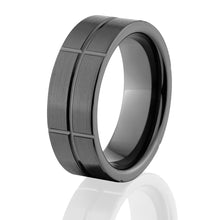8mm Black Ceramic Ring - Men's Wedding Bands