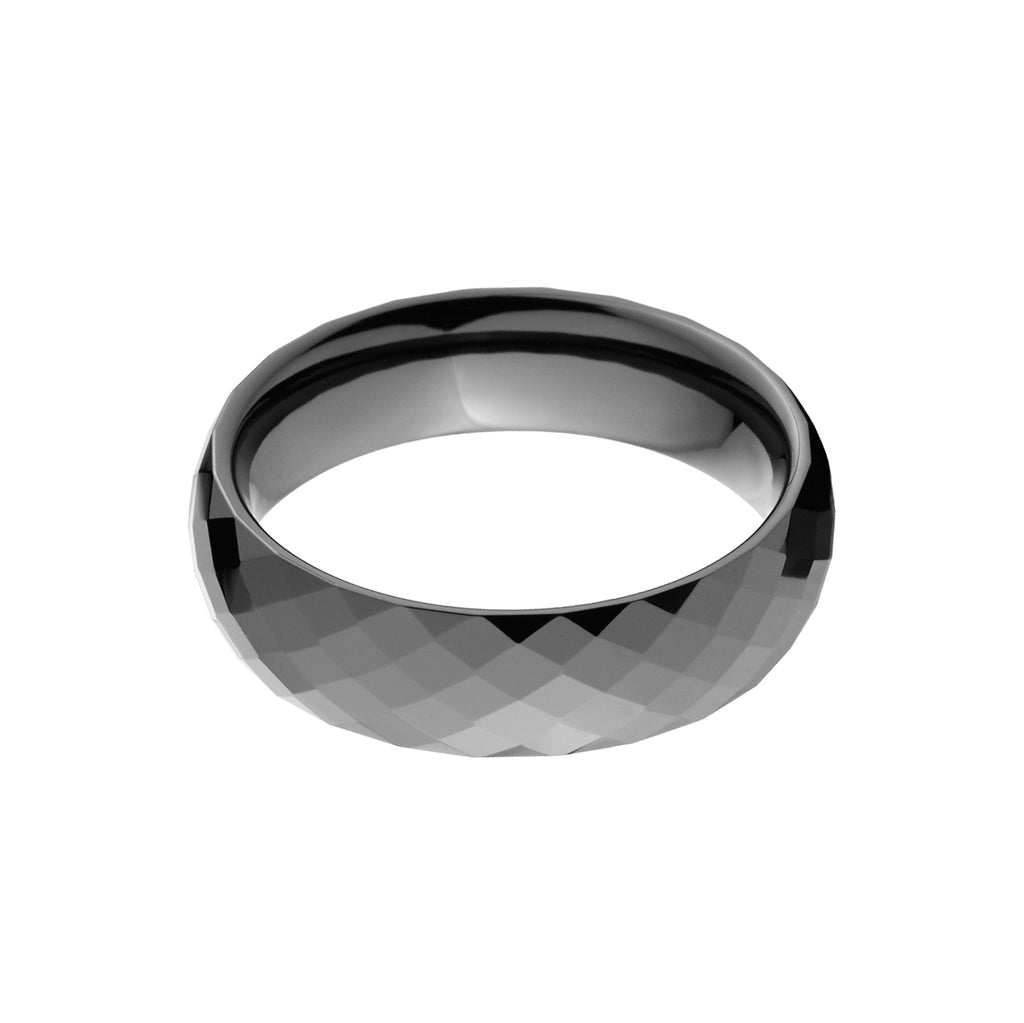 6mm Black Ceramic Band- Men's Wedding Rings
