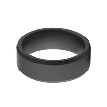 8mm Matte Black Ceramic Band - Men's Wedding Rings
