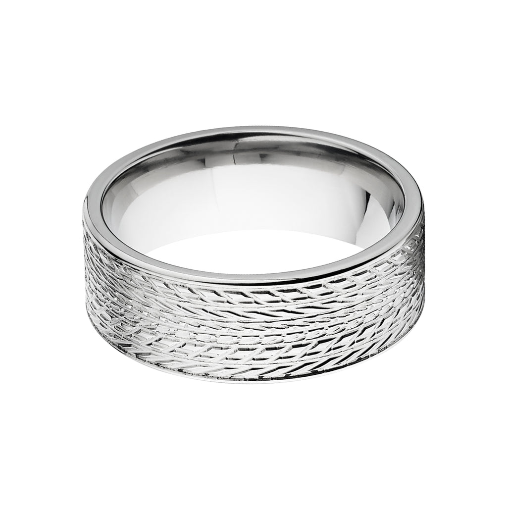 Titanium Tire Ring - Men's Wedding Bands