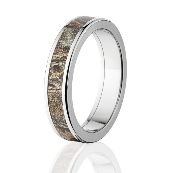 Titanium Rings - Realtree Max 4 Camouflage Inlay Rings – The Jewelry Source